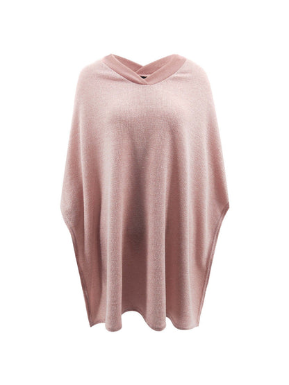 Dam Tröja V-ringad Långärmad i Mjuk Bomull-5