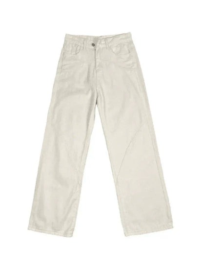Herr Baggy Jeans Vintage Look Rak Passform i 100% Bomull-6