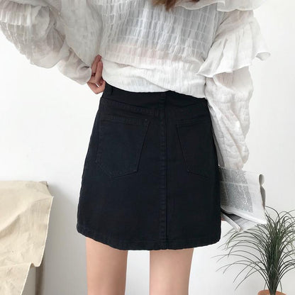 Dam Jeanskjol A-linjeformad Denim 2