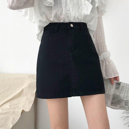 Dam Jeanskjol A-linjeformad Denim 1