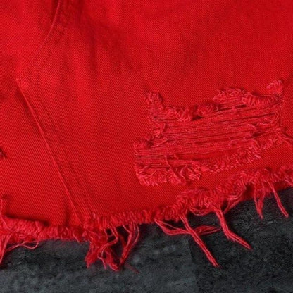 Dam Jeansrock Klassisk Denim-4