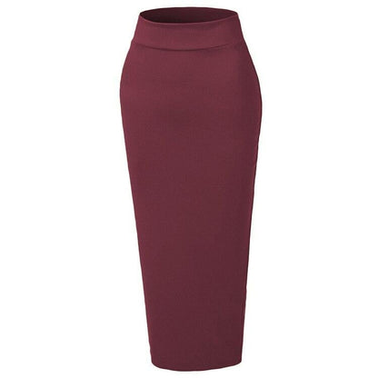 Dam Maxikjol Blyertsstil Elastisk Midja 100% Polyester 9