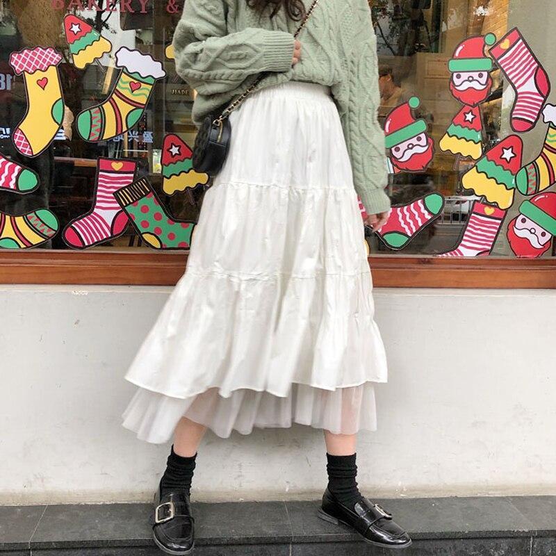 Variant image for Kjol Dam Midi Bohemisk Elastisk Midja Polyester-1