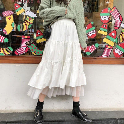Variant image for Kjol Dam Midi Bohemisk Elastisk Midja Polyester-1