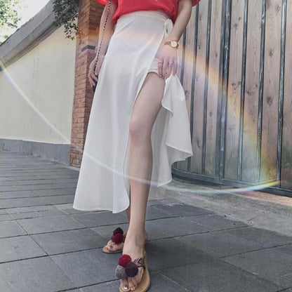 Variant image for Kvinnor Midirock Dekorativ Knytning Högkvalitativt Tyg-7