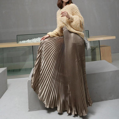 Variant image for Dam Maxikjol Utställd Elastisk Midjeband Glansig Väv-2