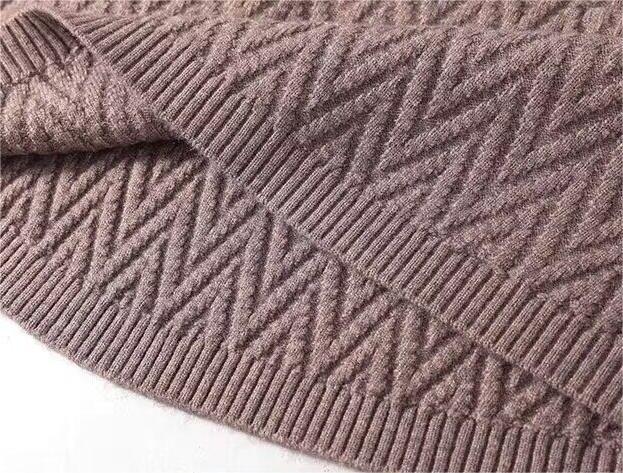 Kvinnors Halvhög Turtleneck Tröja Medelhög Längd Mjuk Material-2