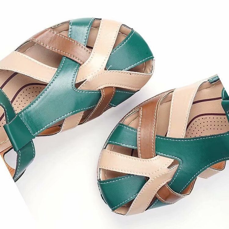 Herr Sandaler Ortopedisk Design Andningsbart Syntetmaterial-6