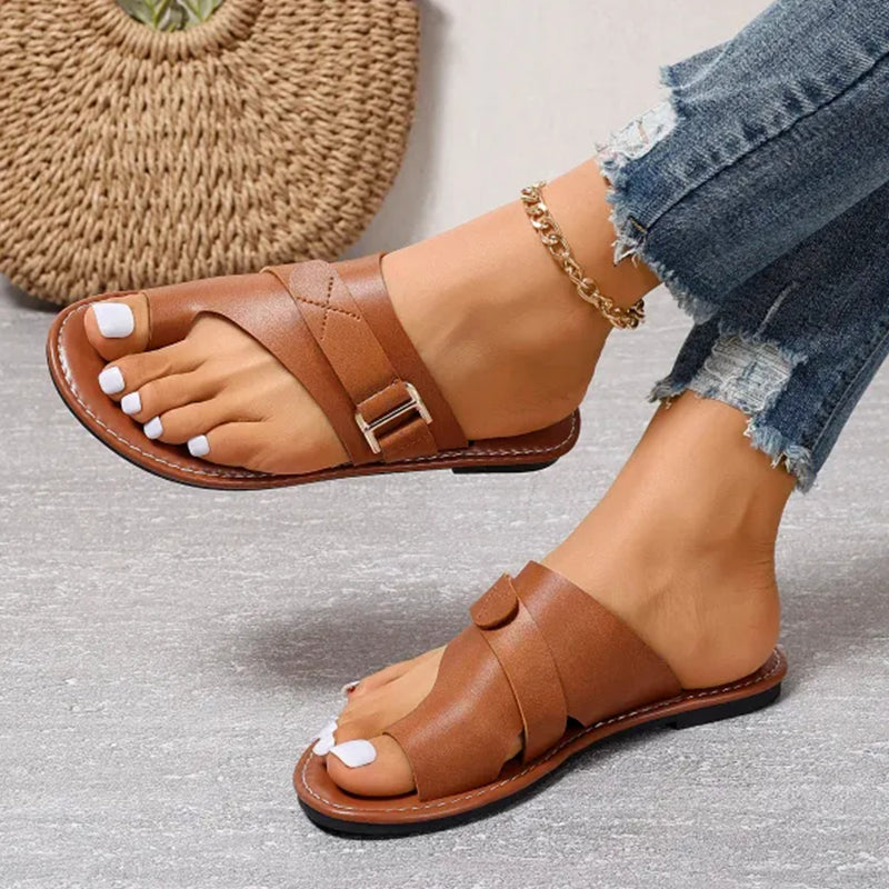Sandaler Ortopediska Läder Lätta 3
