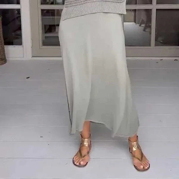 Sommarklänning Dam Tvådelad Virkad Polyester Bohemisk Stil 6