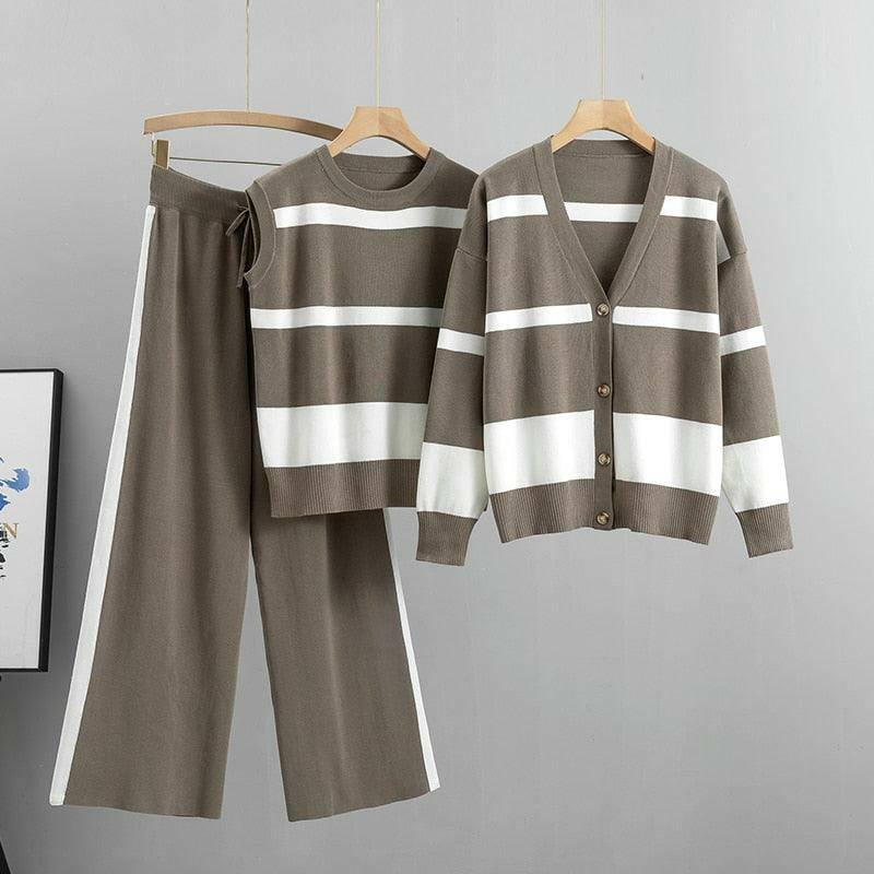 Variant image for Dam Tredelad Uppsättning Löst Passform Polyester Vintermode-3