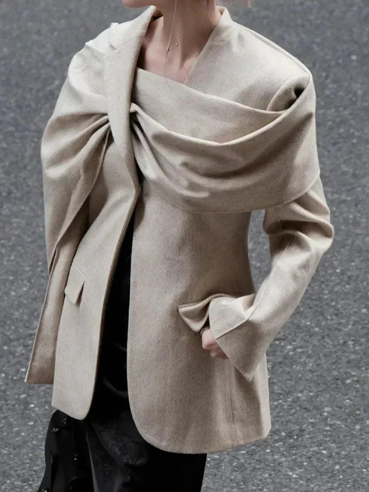 Damjacka Casual Chic med Lapptäcksmönster i 100% Bomull-3