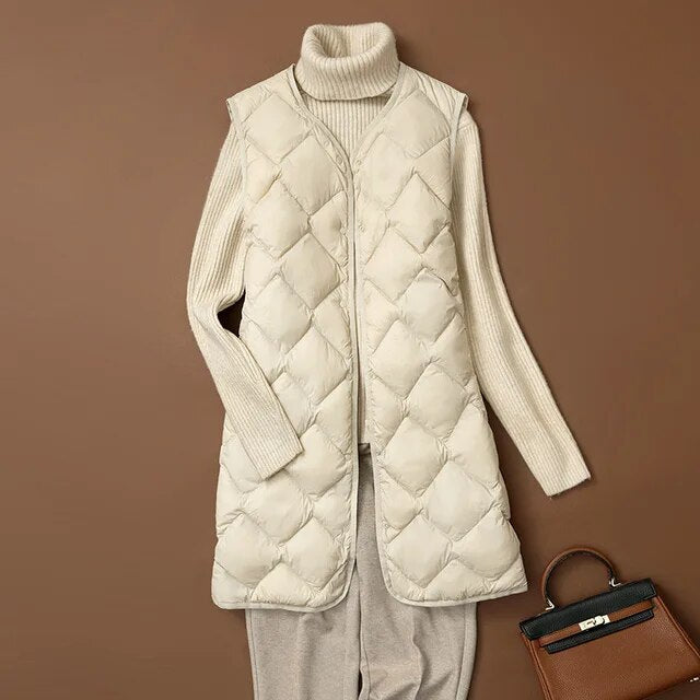 Variant image for Dunväst Dam Lätt Nylon Puffer-9