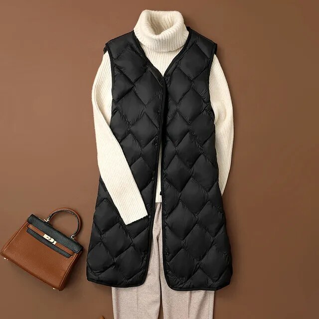 Variant image for Dunväst Dam Lätt Nylon Puffer-5