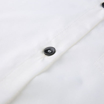 Maxiklänning Dam Girafftryck Skjortkrage Polyester Lång Ärmar-4