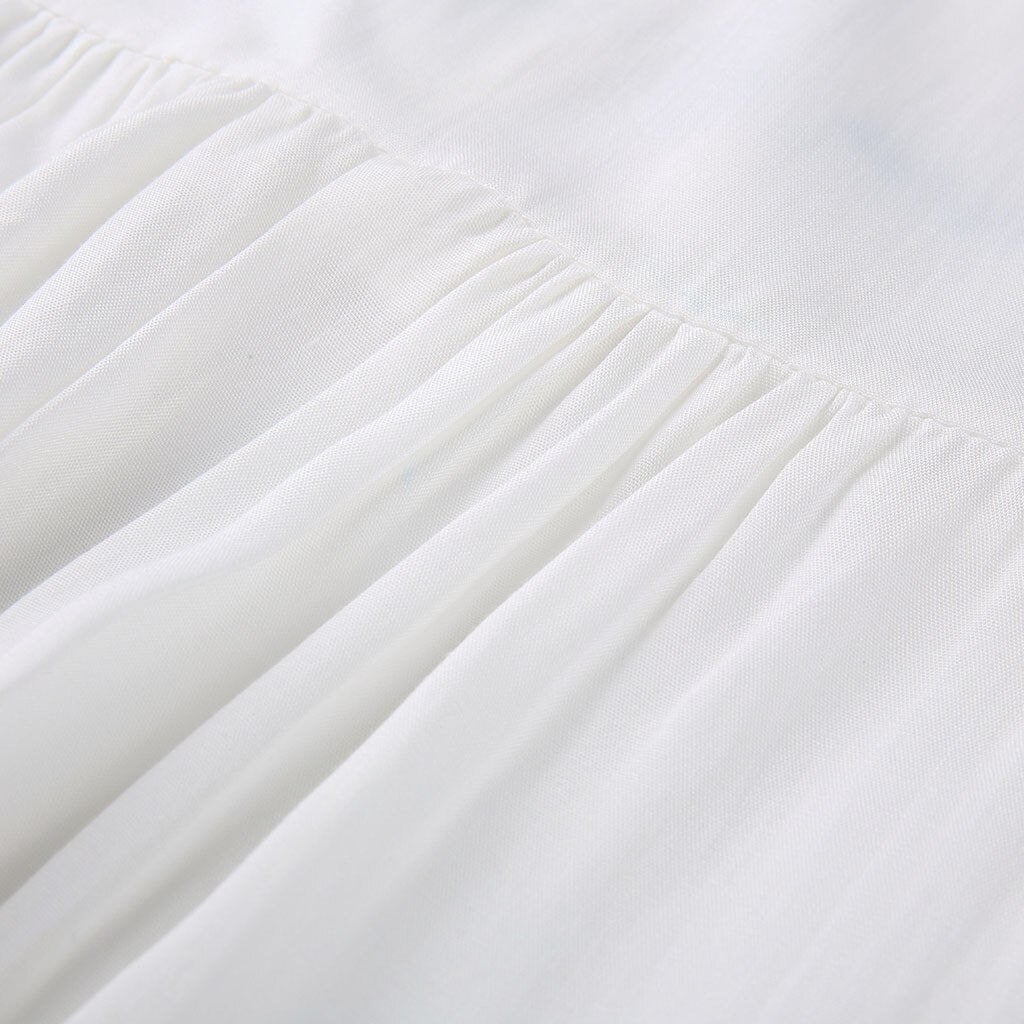 Maxiklänning Dam Girafftryck Skjortkrage Polyester Lång Ärmar-5