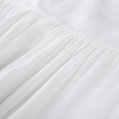 Maxiklänning Dam Girafftryck Skjortkrage Polyester Lång Ärmar-5