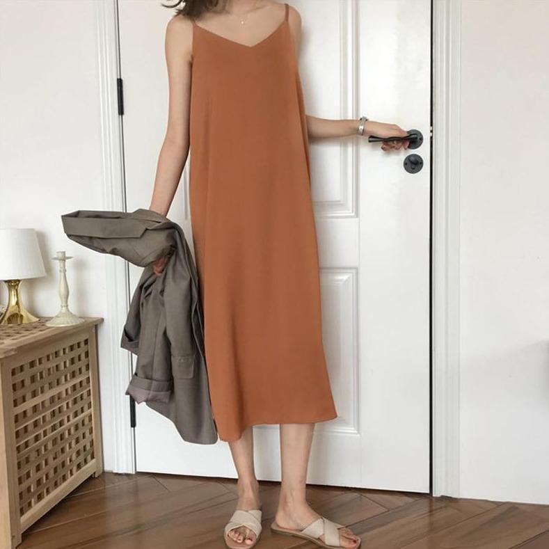 Variant image for Dam Sommarklänning Löst Snitt V-ringad Polyester-2