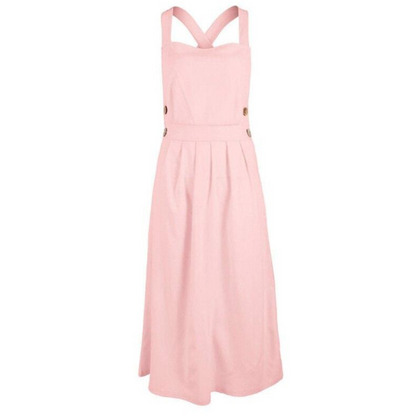 Variant image for Kvinnors Midi Klänning Utskärning Hjärtformad Klyvning Bomull Polyester-9