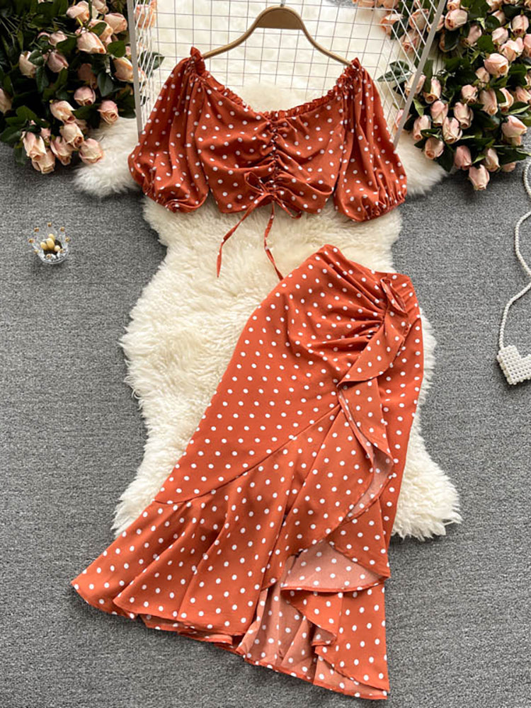 Fina Dam Klänningar Midi med Punktmönster i Polyester-4