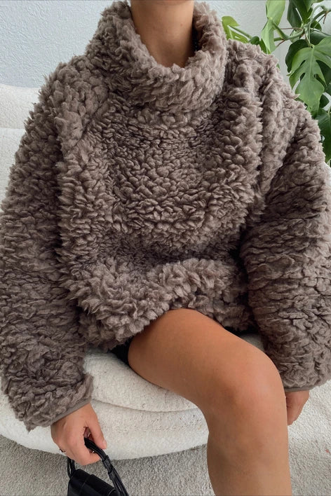 Stickad Dam Tröja Mjuk Design 100% Bomull-1