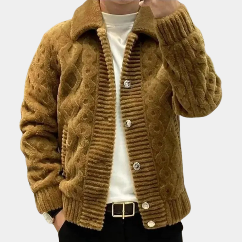 Variant image for Dam Stickad Tröja med Knappstängning Tidlös Mjuk Fiber-1