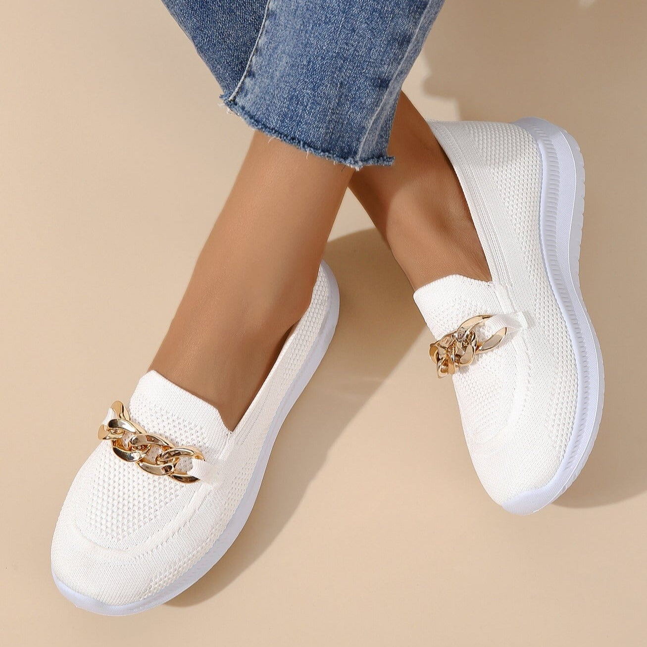 Lätta Mesh Sneakers för Herrar - Flexibla och Bekväma Finskor, Perfekta för Vardag och Sport 5