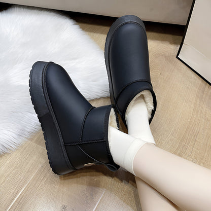 Dam Ankelstövlar Elegant Syntetisk Vinterdesign-4