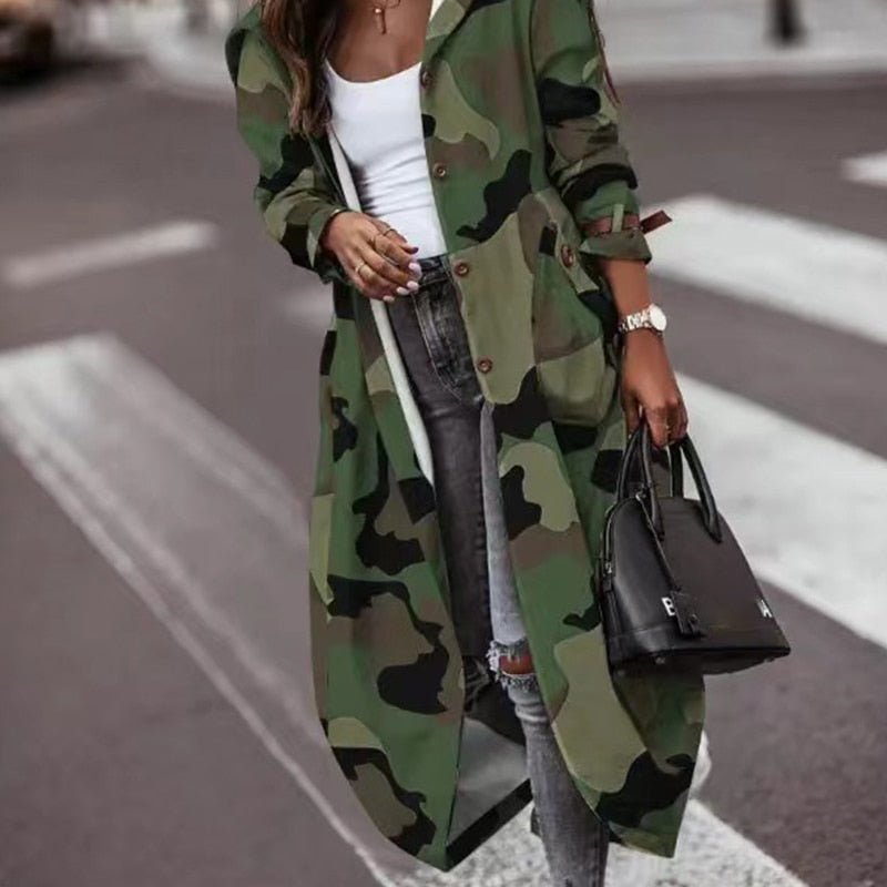 Dam Kappa Klassisk Trenchcoat Hållbart Material 8
