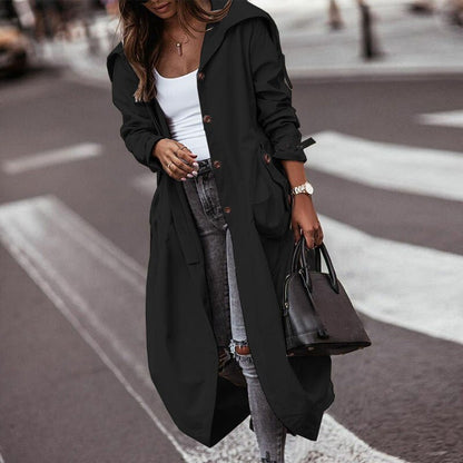 Dam Kappa Klassisk Trenchcoat Hållbart Material 7