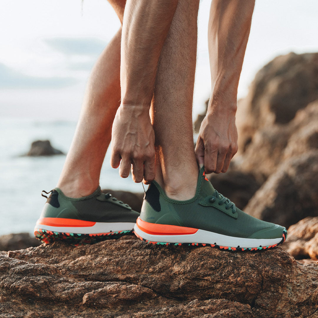 Herr Sneakers Vattenvänlig Terrängdesign Återvunnen Plast Snabbtorkande-5