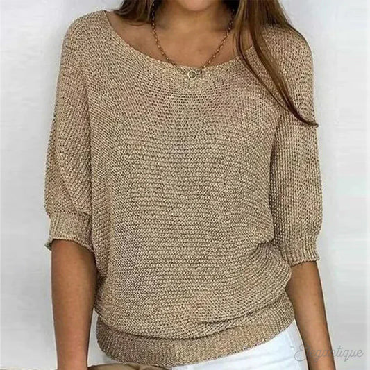 Dam Klänning Avslappnad Jersey Stil Elegant 95% Bomull 5% Elastan 1