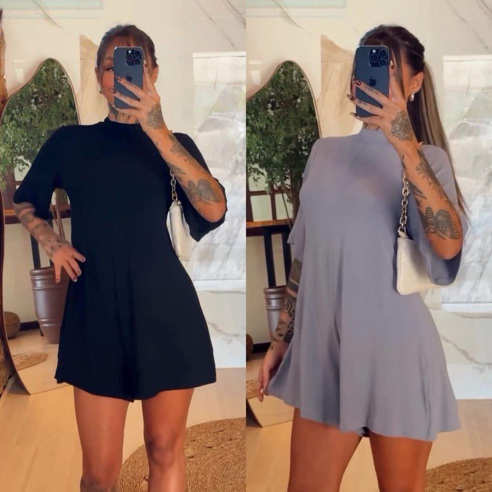 Topp Dam med Korta Ärmar i 95% Polyester 5% Elastan – Elegant och Bekväm för Vår- och Sommarbruk 1