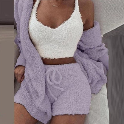 Variant image for Kvinnors Lounge Set Fleece Mjuk och Bekväm-25