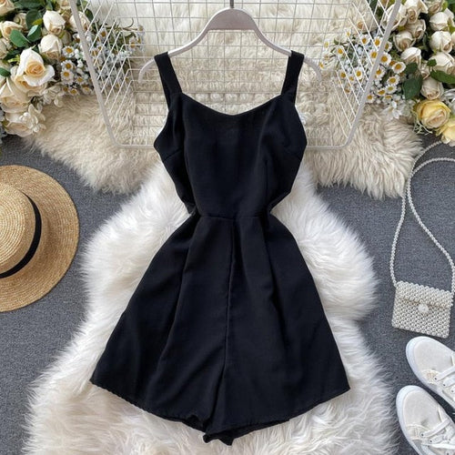 Dam Jumpsuit Ärmlös Polyester Spandex – Elegant och Stilren för Sommarens Festligheter 1