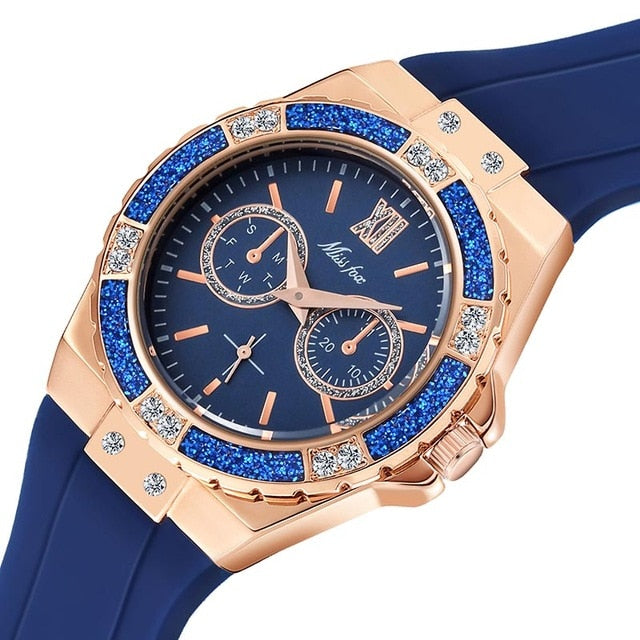 Variant image for Herrklocka Chronograph Rostfritt Stål Gummiband-5