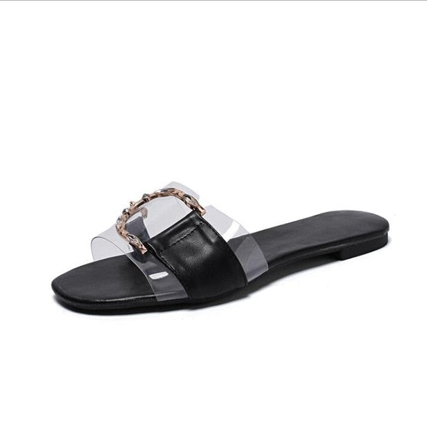 Variant image for Dam Sandaler Platt Sula Djurdesign PU-Läder och Gummi-2