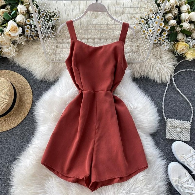 Dam Jumpsuit Ärmlös Polyester Spandex – Elegant och Stilren för Sommarens Festligheter 9