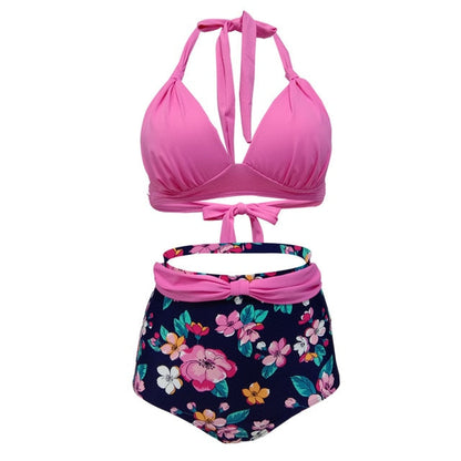 Variant image for Dam Retro Bikini Halter Stil Polyester Spandex-5
