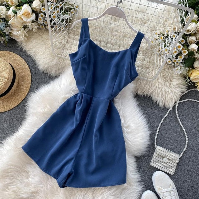 Dam Jumpsuit Ärmlös Polyester Spandex – Elegant och Stilren för Sommarens Festligheter 11