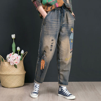 Variant image for Dam Jeans Stretch Löst Passform Mjuk Denim-7