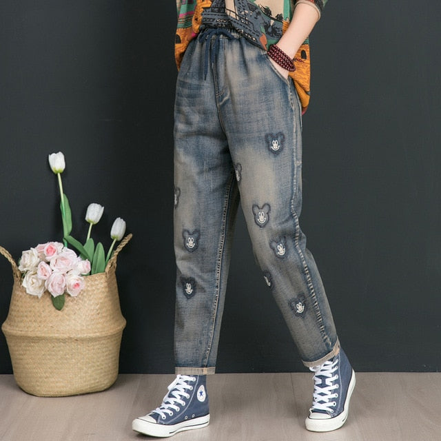 Variant image for Dam Jeans Stretch Löst Passform Mjuk Denim-2
