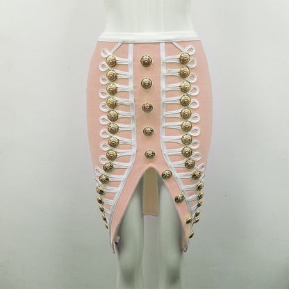 Variant image for Damklänning Bodycon Hög Midja Enfärgad Nylon Polyester Spandex-6