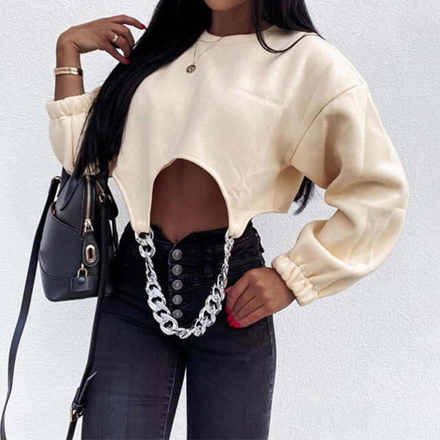 Variant image for Dam Festtoppar med Kedjeapplikation Polyester Spandex Långärmad-1