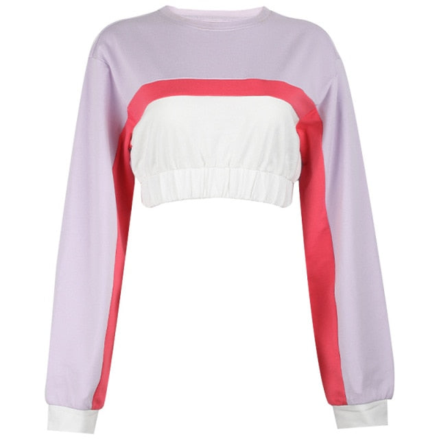 Dam Långärmad Topp Rund Nacke 100% Bomull Raglanärmar 1