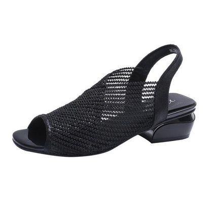 Variant image for Dam Sandaler Slingback Fyrkantig Klack Mesh-1