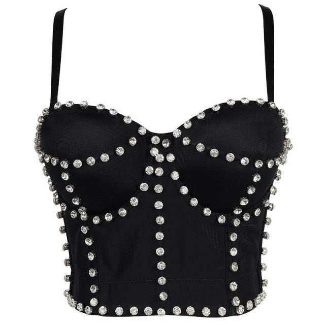 Variant image for Dam Bustier med Pärlapplikation Justerbar Polyester-1