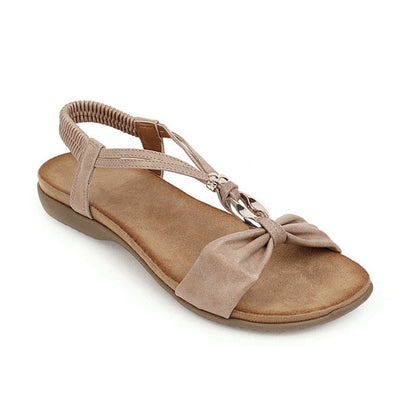 Variant image for Dam Sandaler Platta Slingdesign PU-Läder med Metallaccent-1