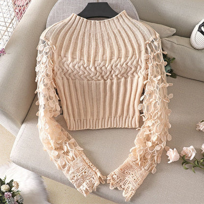 Dam Blus Långärmad Geometriskt Mönster Polyester-1