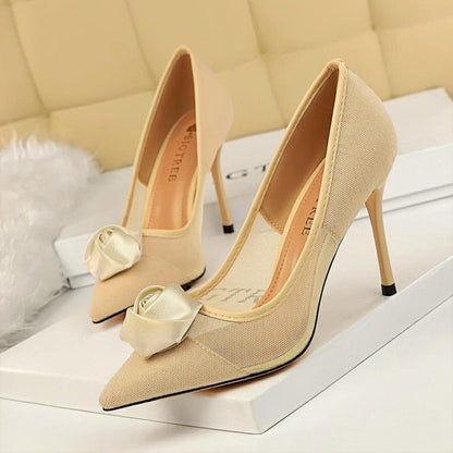 Variant image for Dam Stilettpumps Spetsig Tå Mesh-1